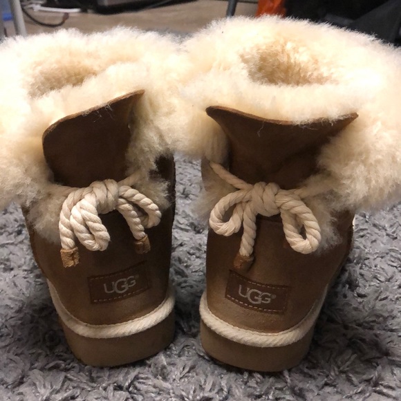 UGG Shoes - Mini Ugg Rope Bailey Bow Boots